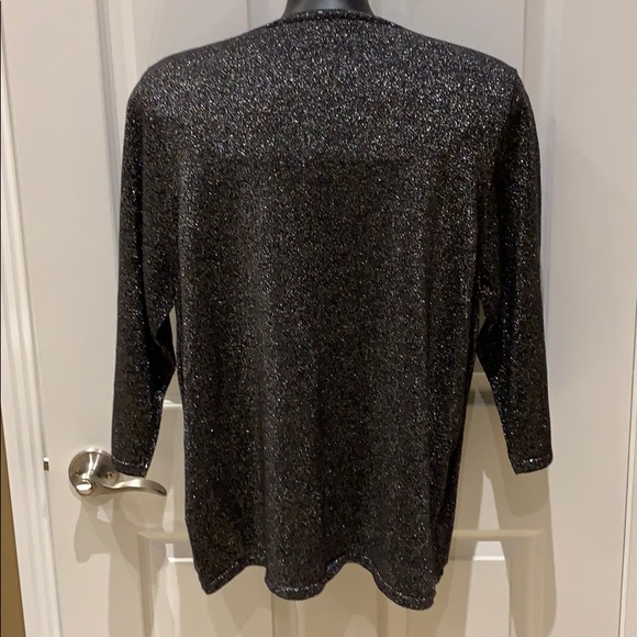 Beautiful sparkly classic black and silver top - Picture 5 of 5